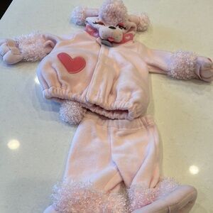 Fifi pink poodle dog costume really cute well made 6-12 months. Old navy